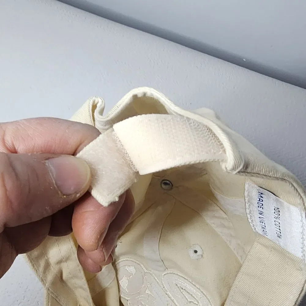 Universal Studios Cream Embroidered US Hat Adjustable Hook And Loop Closure